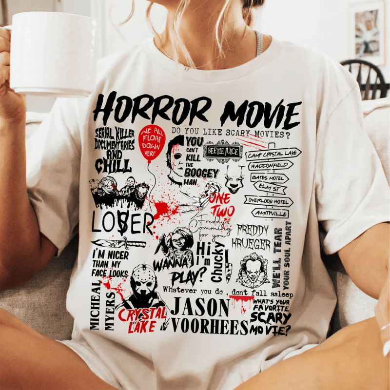 Horror Movie Unique Design Halloween T-Shirts