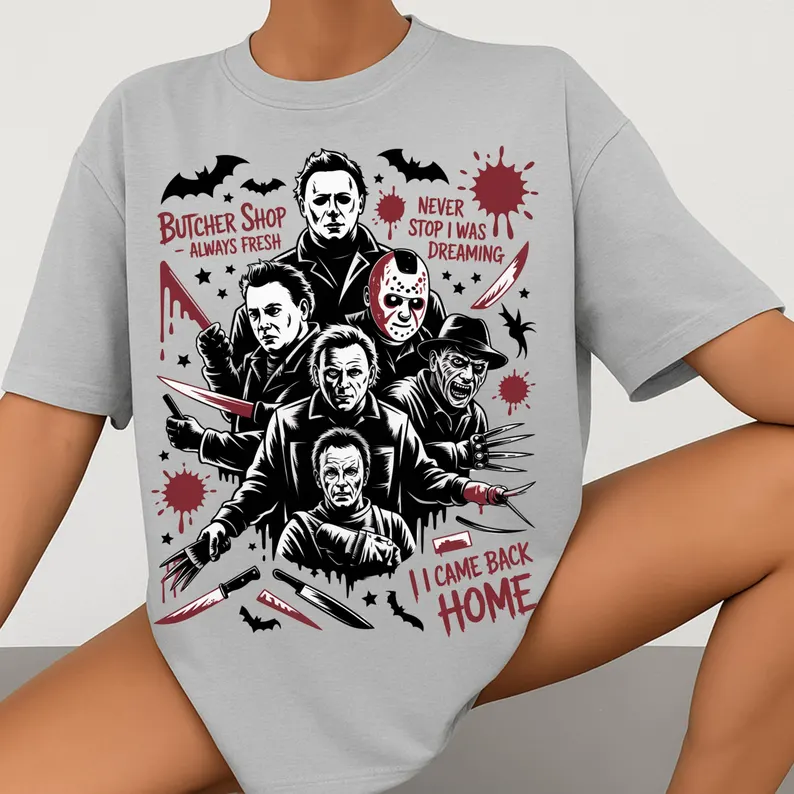 Iconic Slasher Gerne All-Star Halloween T-Shirts