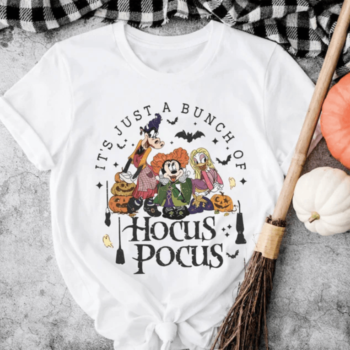 It's Just A Bunch Of Hocus Pocus Disney Halloween T-Shirts