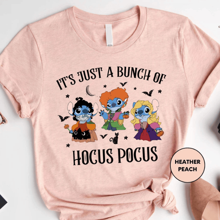 It's Just A Bunch Of Stitch Play Hocus Pocus Halloween T-Shirts