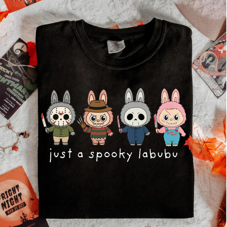 Just A Spooky Labubu Halloween T-Shirts