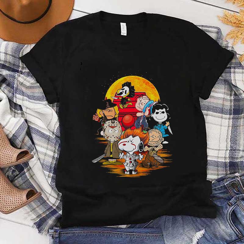 Let's Join Snoopy & Peanut Gang For Trick And Treat Halloween T-Shirts