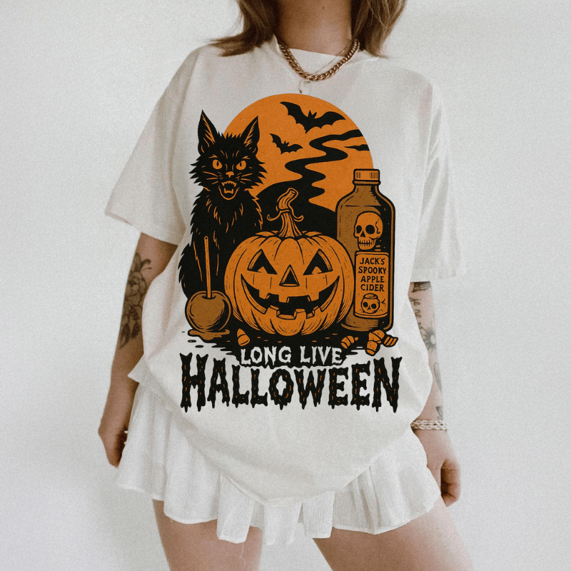 Long Live Halloween Cool T-Shirts, Shirt For Kids & Adults