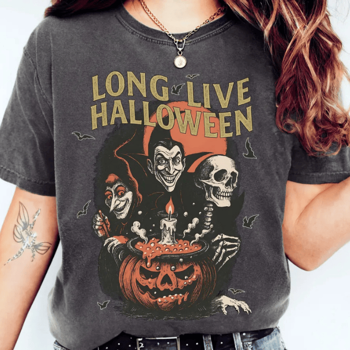 Long Live Halloween Horror Character T-Shirts