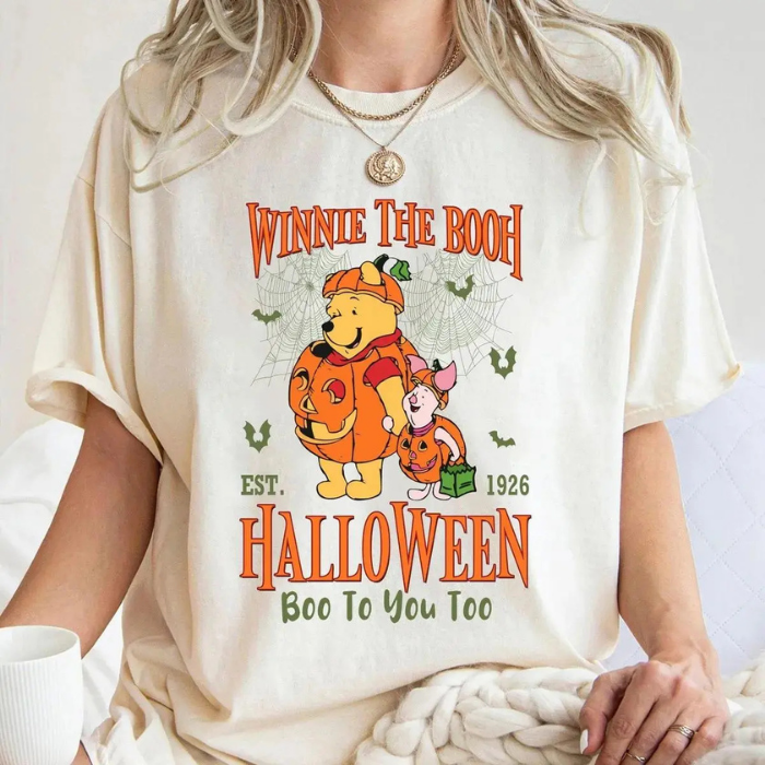 Lovely Soft Shirt Winnie The Pooh Halloween T-Shirts