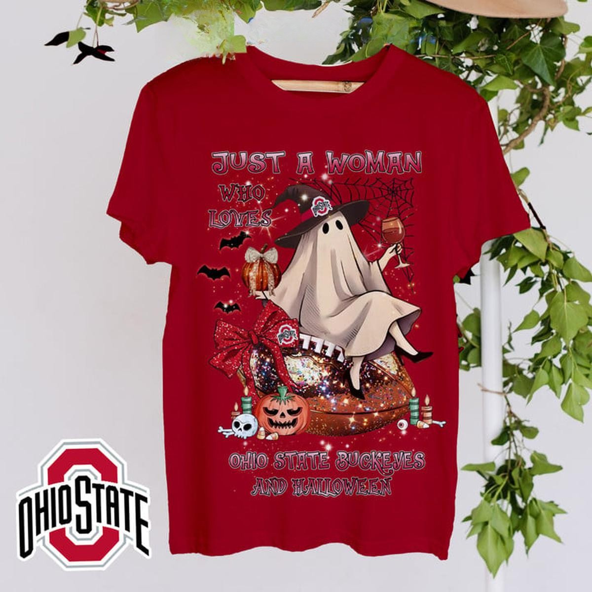 Loves Ohio State Buckeyes And Halloween T-Shirts