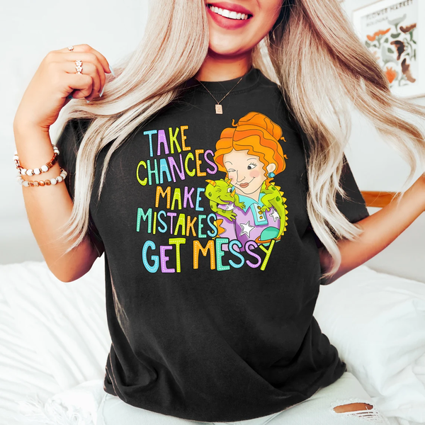 Make Mistakes Get Messy With Teacher Back To School T-Shirts