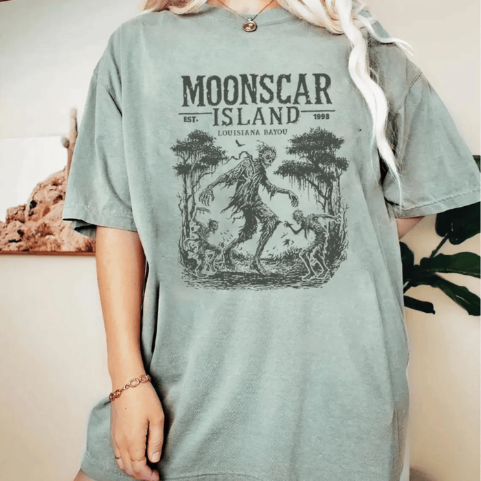 Moonscar Island Creepy Zombie Saga T-Shirts For Halloween