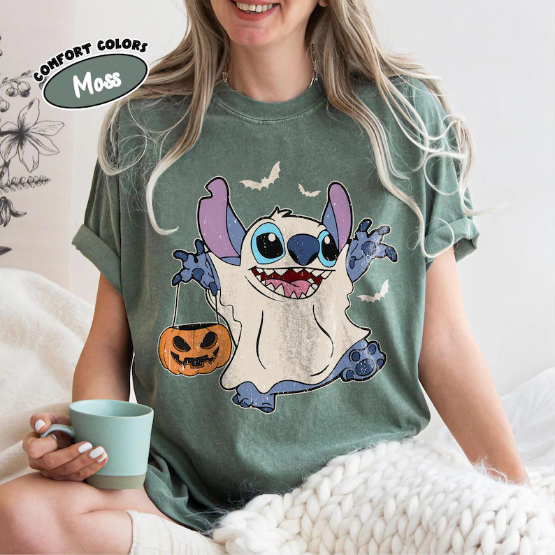 Playful Trick Or Treat With Stitch This Halloween T-Shirts