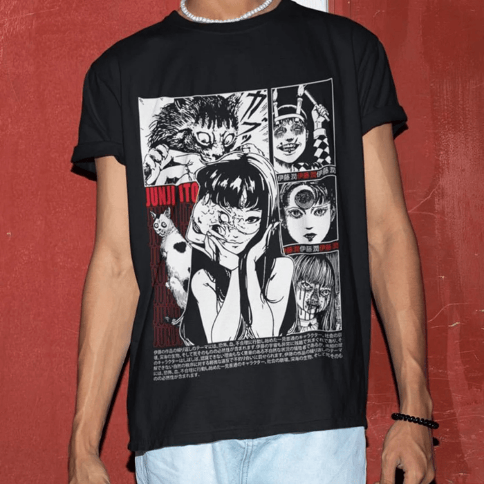 Pretty Horror Junji Ito Style Halloween T-Shirts