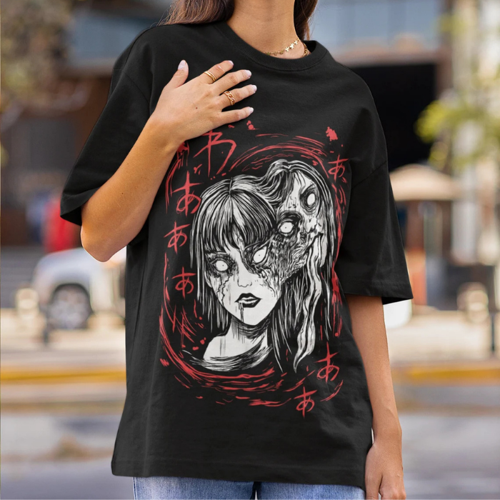 Pretty Horror Tomie Scary Halloween Style T-Shirts