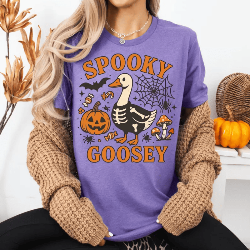 Quirky Spooky Goosey Halloween T-Shirts
