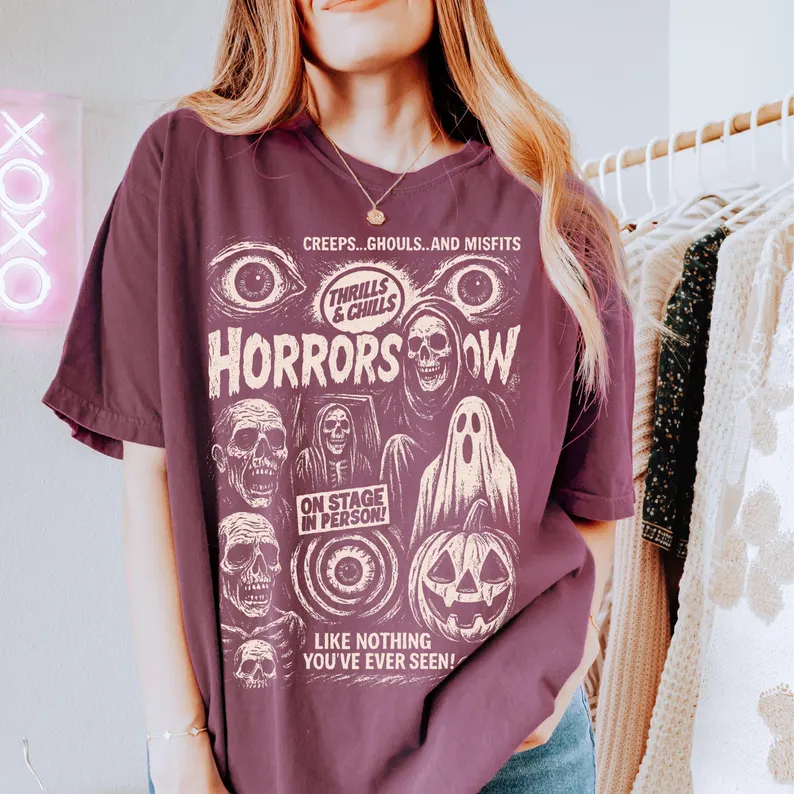 Spooky Scary Horror Show Design T-Shirts