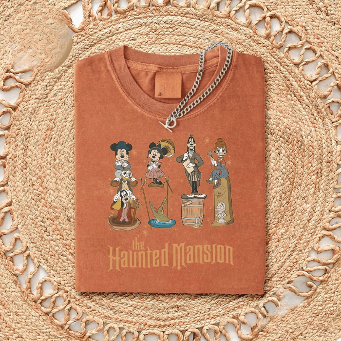 The Haunted Mansion x Mickey Mouse Halloween Gang T-Shirts