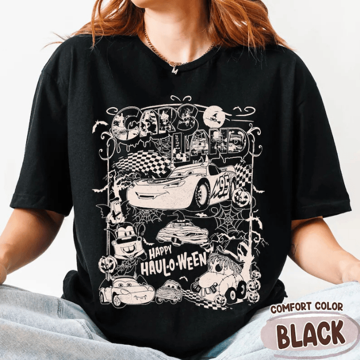 Trendy Cars And Halloween Fashionable Design T-Shirts