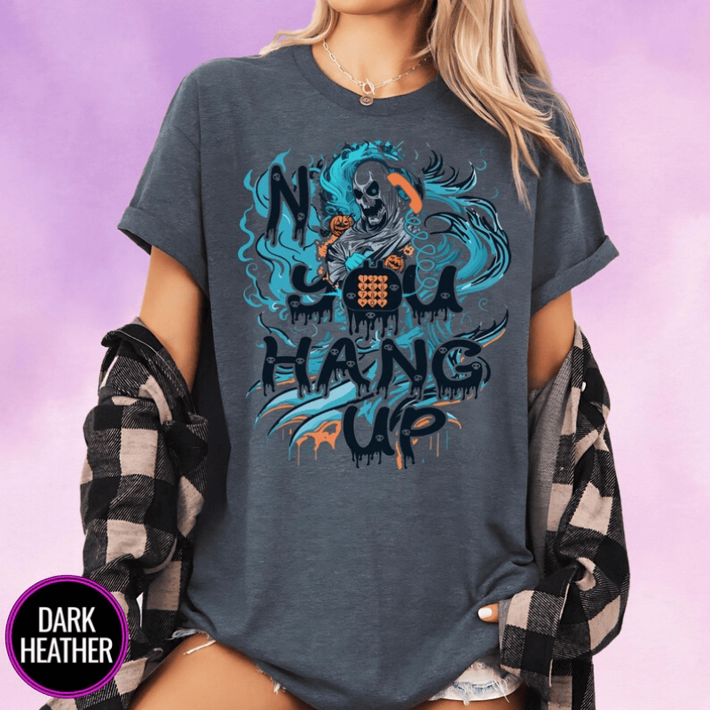 Unique No You Hang Up Scary Movie Halloween T-Shirts