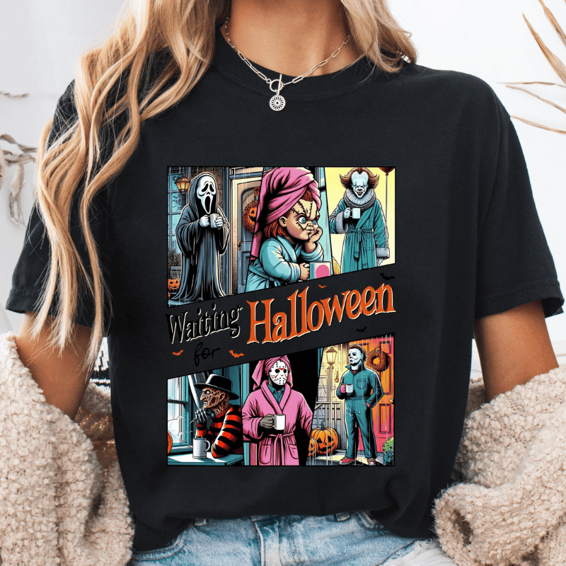 Waiting For That Special Halloween T-Shirts