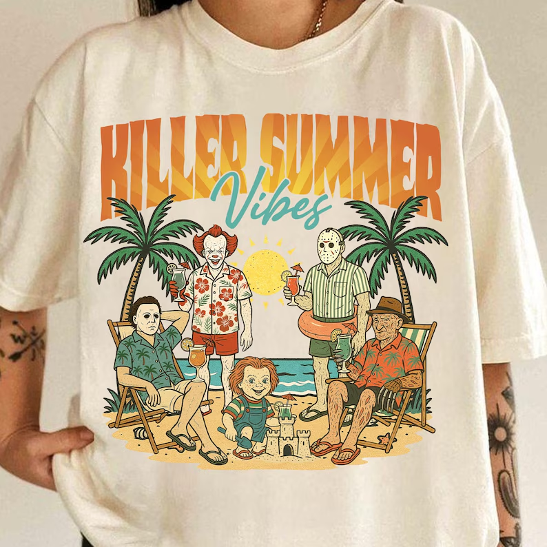 Weird Funny Killer Summer Vibe T-Shirts