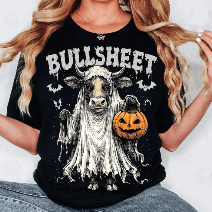 Weirdf Bull Sheet Ghost Halloween Play T-Shirts