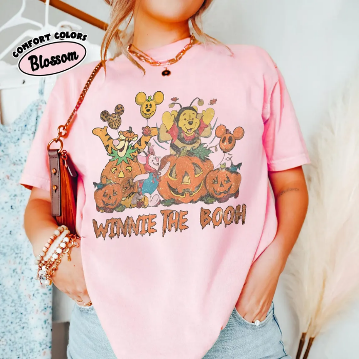 Winnie The Booh Lovely Pooh Bear Halloween T-Shirts