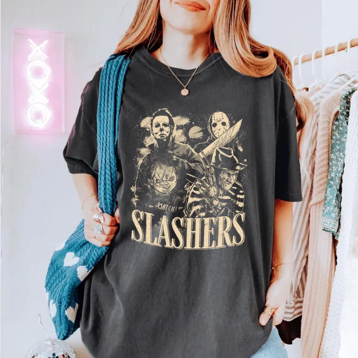 Your Favorite Slashers Horror Movie Characters T-Shirts