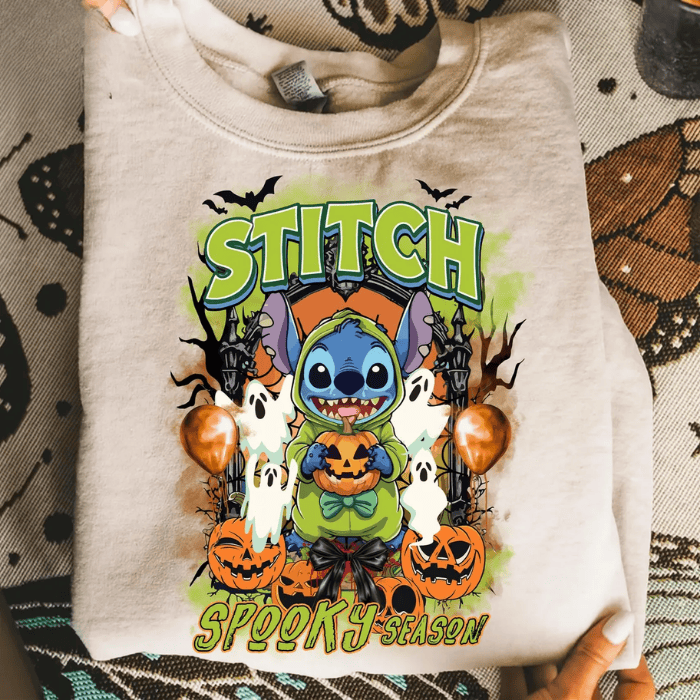 Your Lovely Stitch Spooky Season Halloween T-Shirts