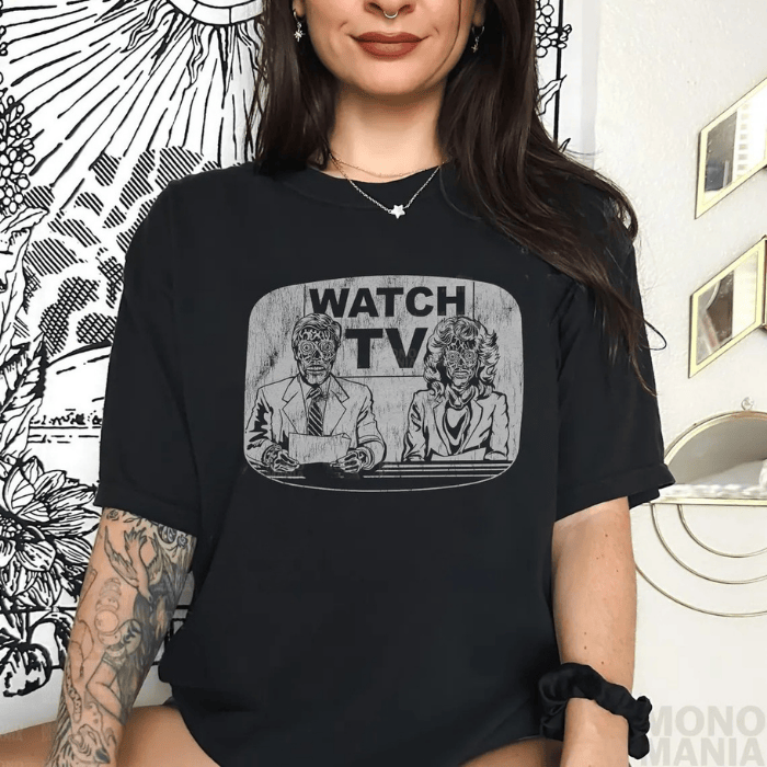Zombie News On TV For Halloween T-Shirts