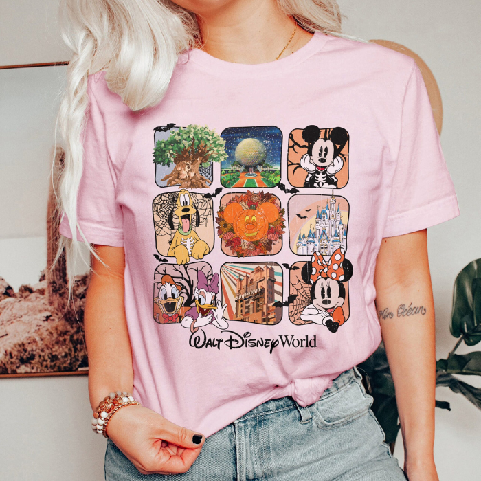 Adventurous Halloween Fall Vibes Walt Disney World Mickey Mouse T-Shirts