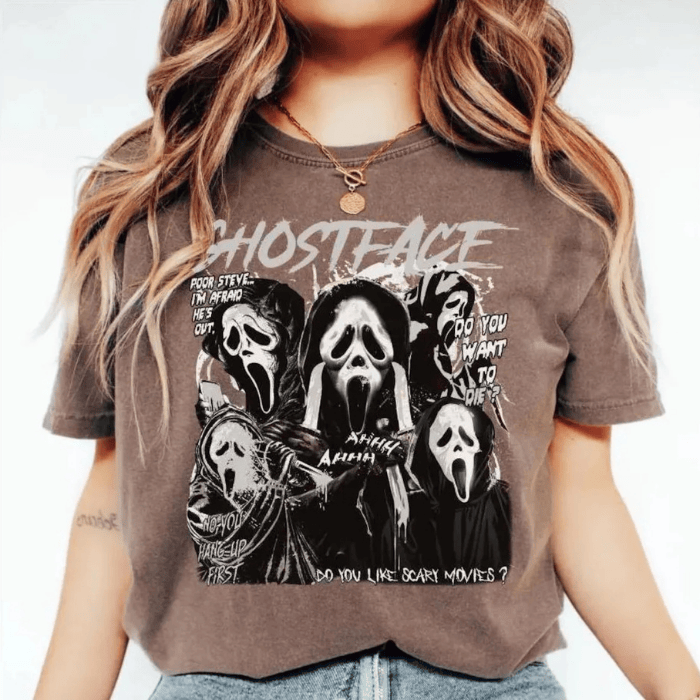 Classic Ghost Face The SCREAM For Halloween T-Shirts