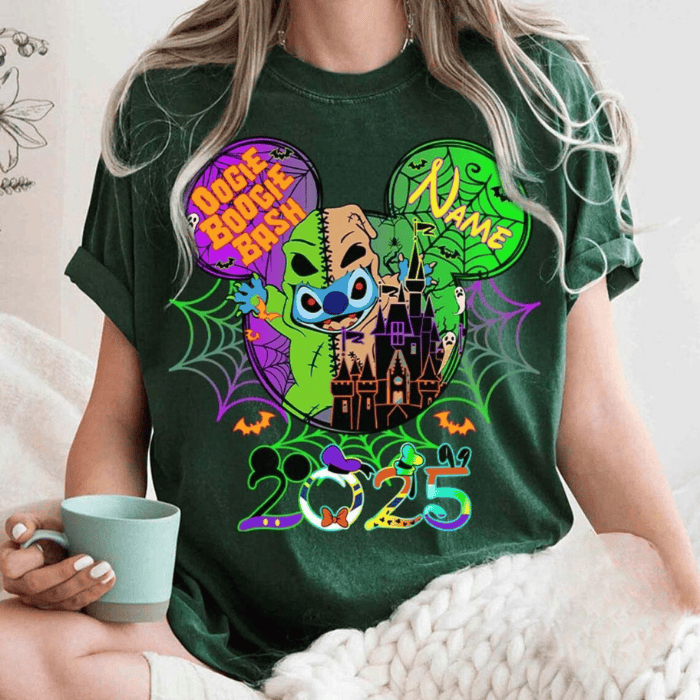 Cool Stitch Play As Oogie Bash Customized Halloween T-Shirts