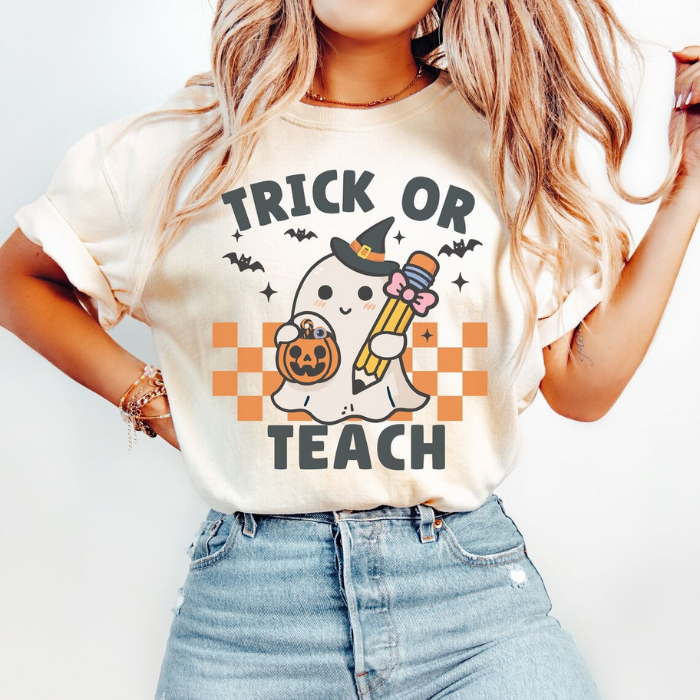 Cool Teacher Tee Trick Or Teach Halloween T-Shirts