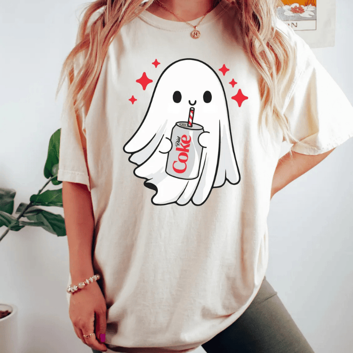 Cute Funny Little Boo Ghost Love Diet Coke T-Shirts