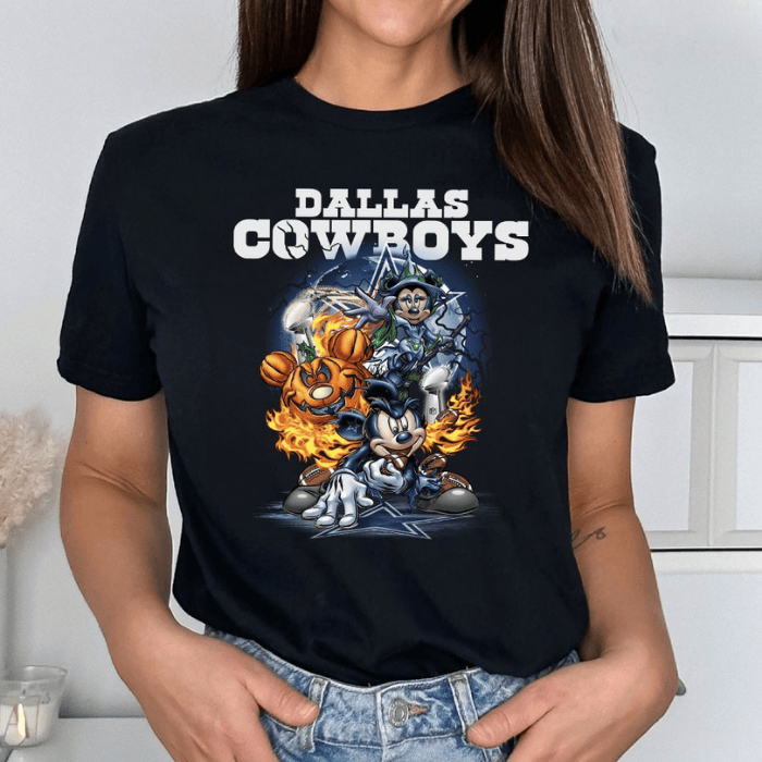 Dallas Cowboys Mickey Mouse Halloween T-Shirts