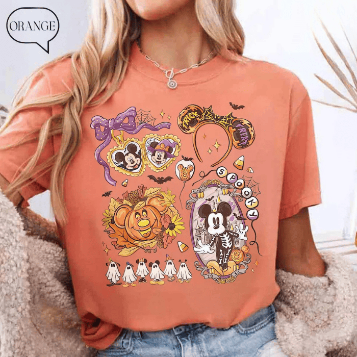 Dazzling Spooky Mickey & Minnie Mouse Halloween T-Shirts