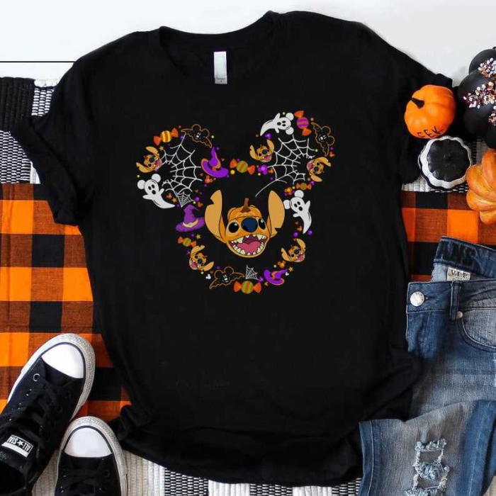 Disney World With Lovely Stitch Halloween T-Shirts