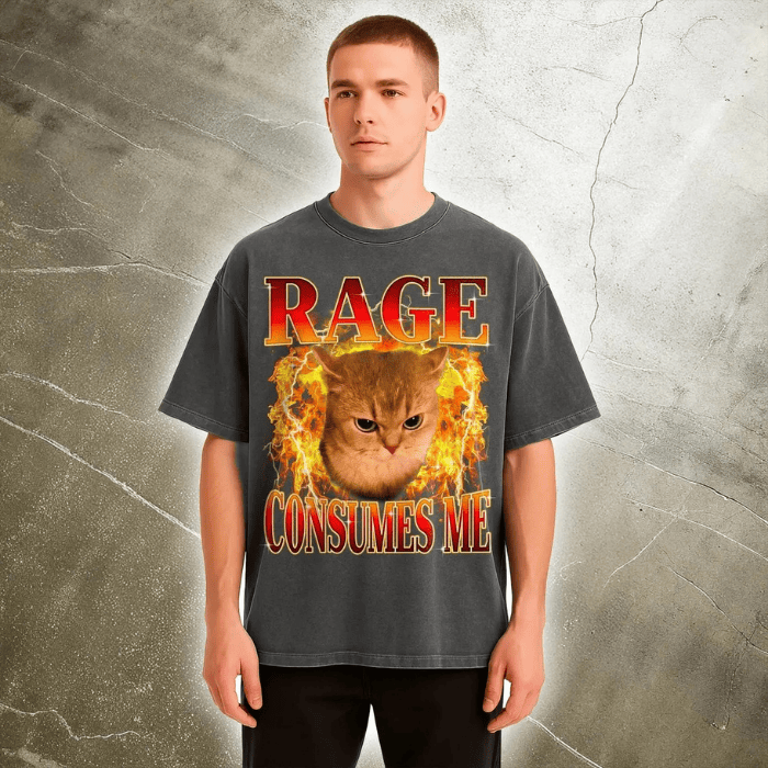 Funny Cat Meme Rage Consume Me Cool T-Shirts