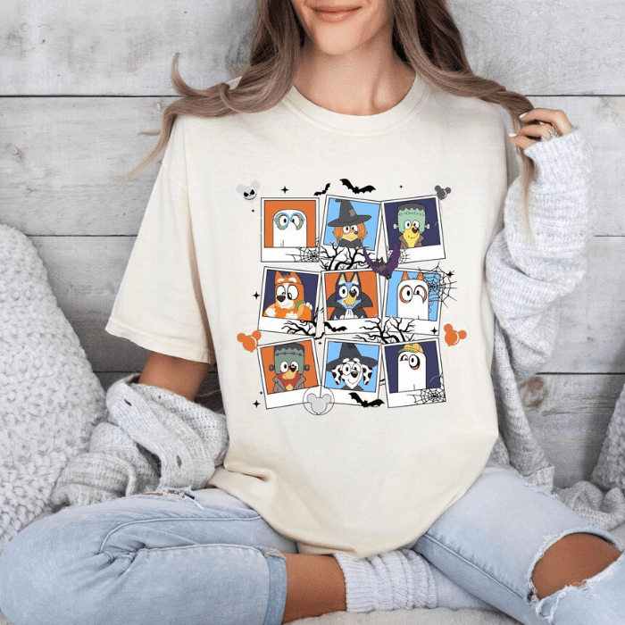 Funny Halloween Costume Bluey & Bingo T-Shirts