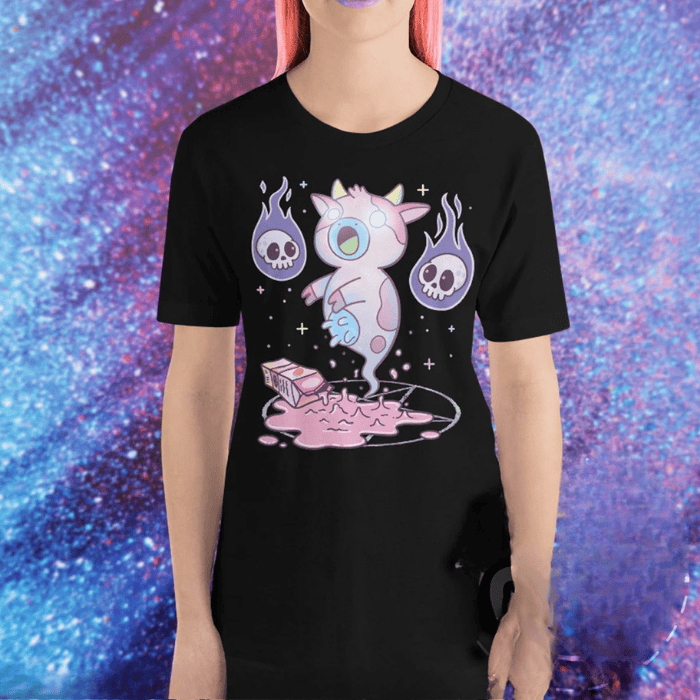Horror Dead Colorful Cow Halloween T-Shirts