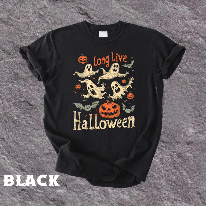 Long Live Halloween Night Scary Boo Ghost T-Shirts