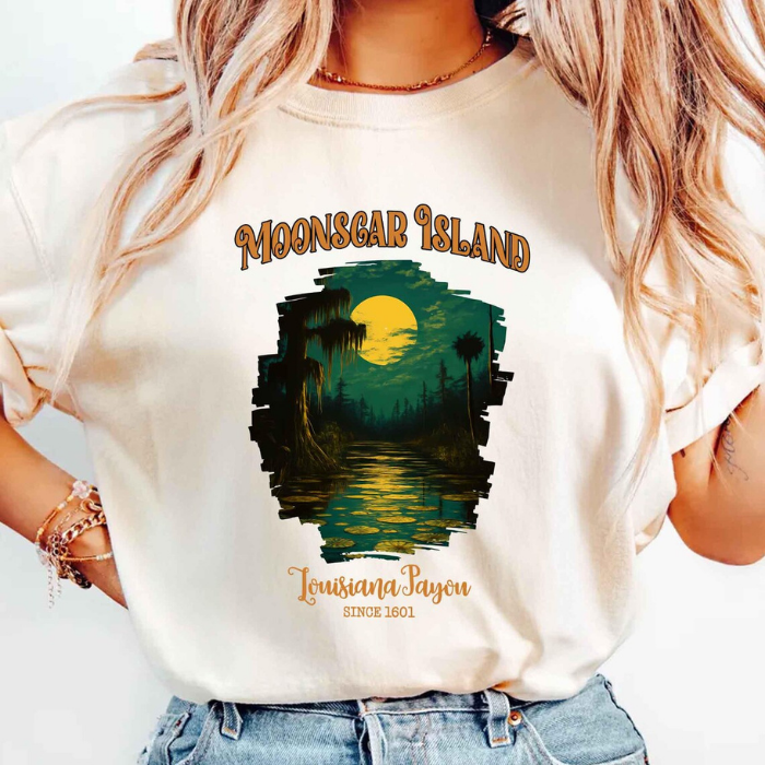 Moonscar Island Louisiana Payou Horror Halloween T-Shirts