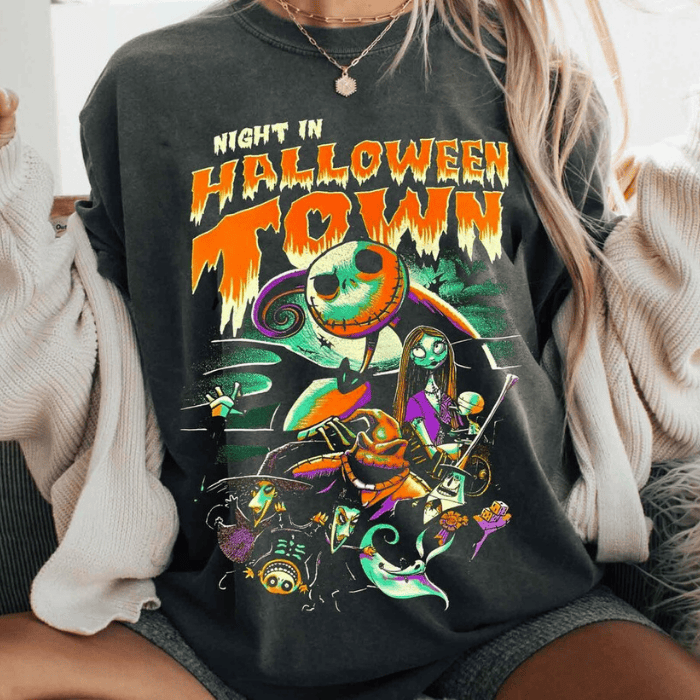 Night In Halloween Town Jack Skellington T-Shirts