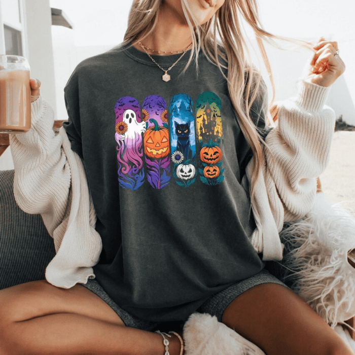 The Colorful 4 Horseman Of Halloween T-Shirts