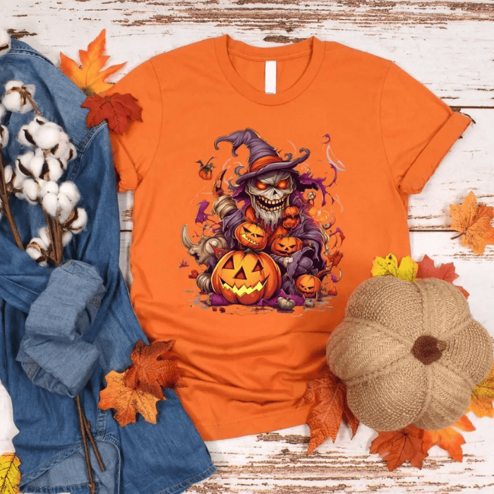 The Crazy Halloween Master Loves Pumpkins T-Shirts