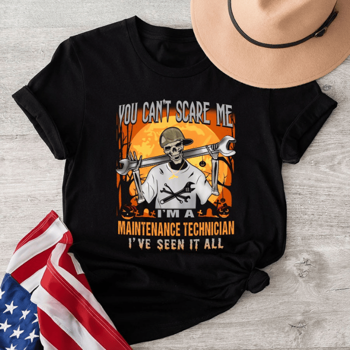 The Deadly Strong Maintenance Technician Guys Halloween T-Shirts
