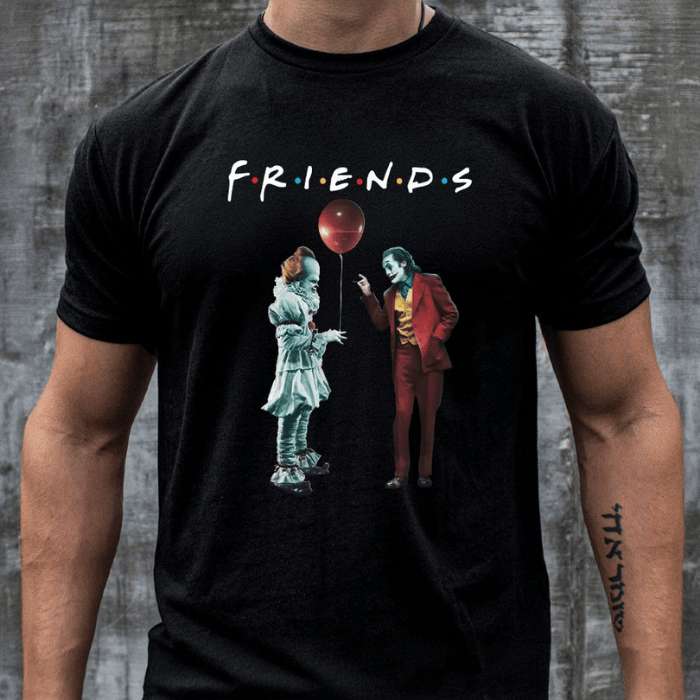 Trendy Joker Say Pennywise How To Be Horror FRIENDS Halloween T-Shirts