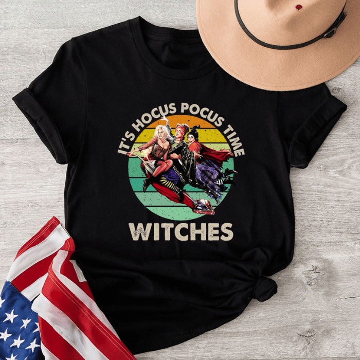 Unisex Tee It's Hocus Pocus Time Witches Halloween T-Shirts