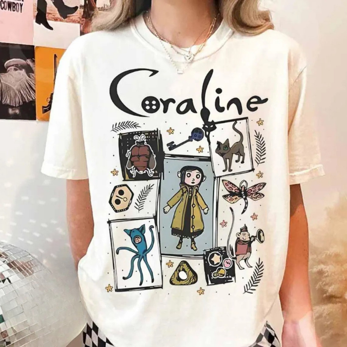 Your Lovely Coraline Spooky Halloween Cartoon T-Shirts