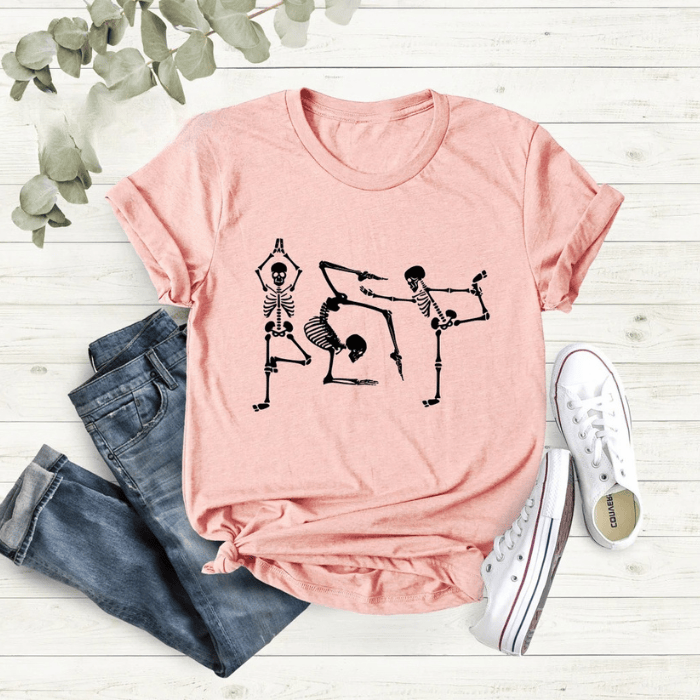 Dancing Skeleton Funny Halloween T-Shirts, Comfort Shirt For Family This Halloween