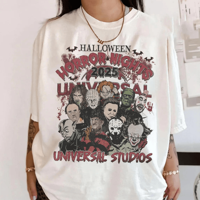 Halloween Horror Nights 2025 Universal Studios T-Shirts