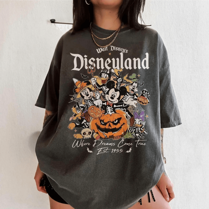 Mickey & Friends Disneyland Where Dreams Come True Halloween T-Shirts